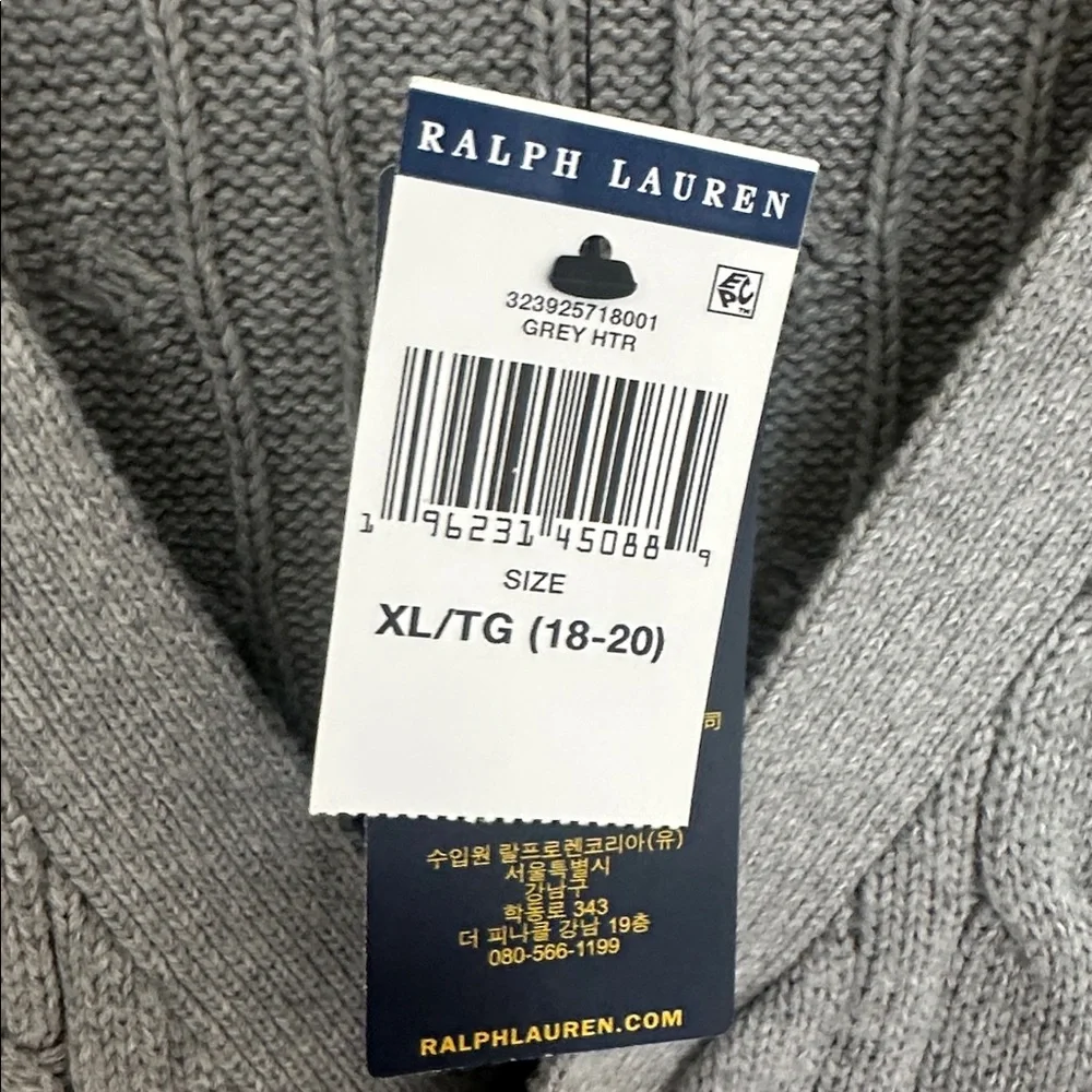 Polo by Ralph Lauren Cable Knit V-Neck Cardigan